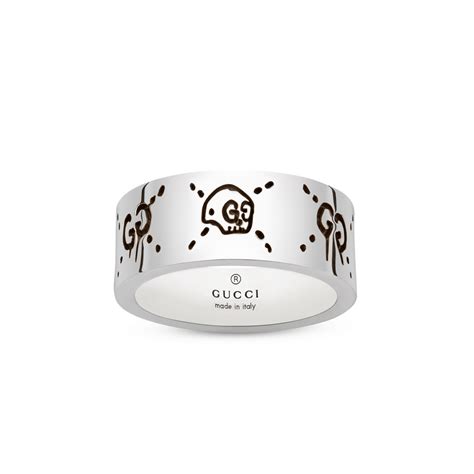 gucci ghost sterling ring